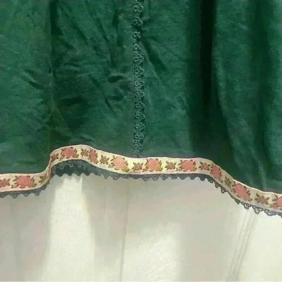 Matilda Jane Womens Dress Nadine Fancy Charlie Emerald Green Floral Trim Size S - Picture 6 of 11